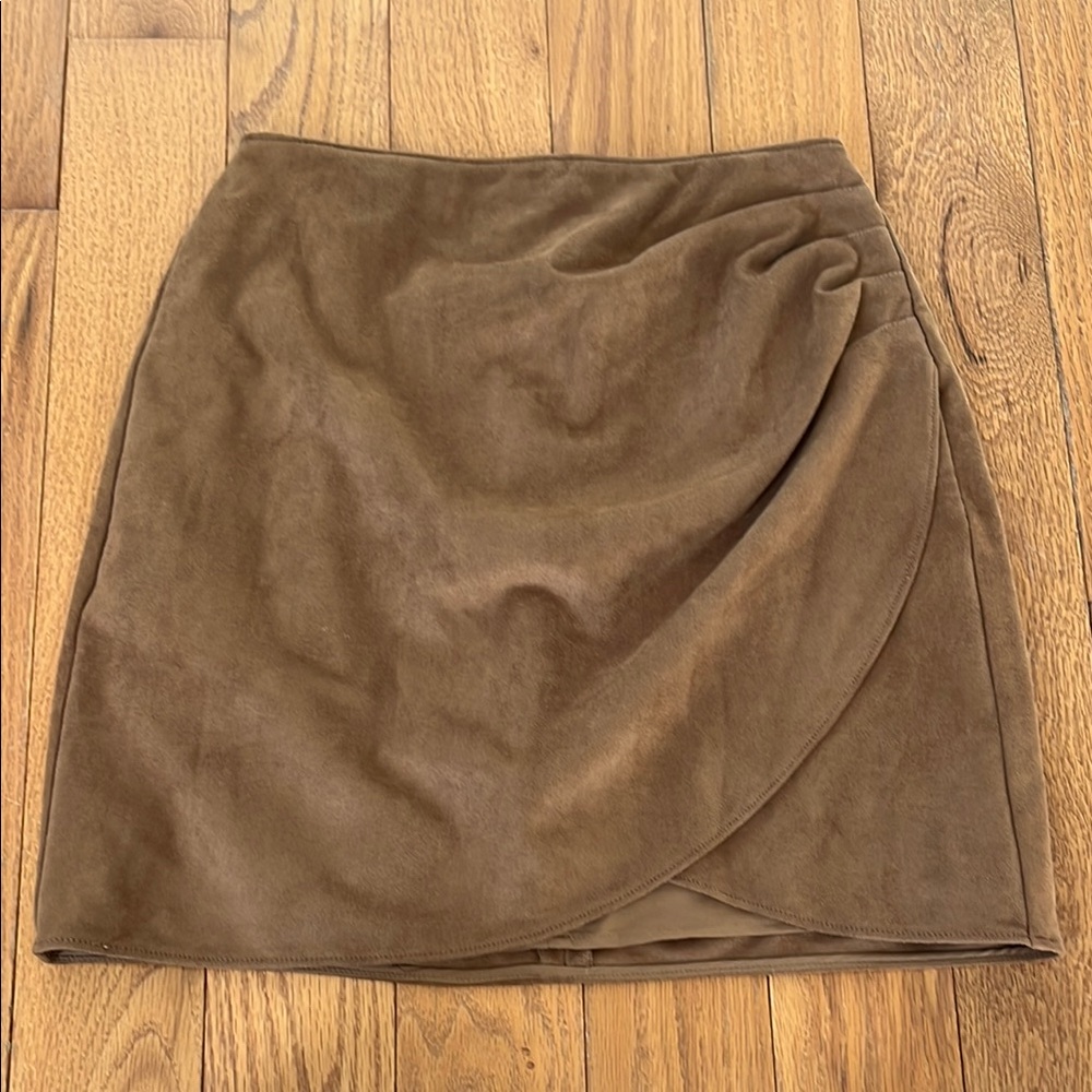 Abercrombie Brown Suede Skirt